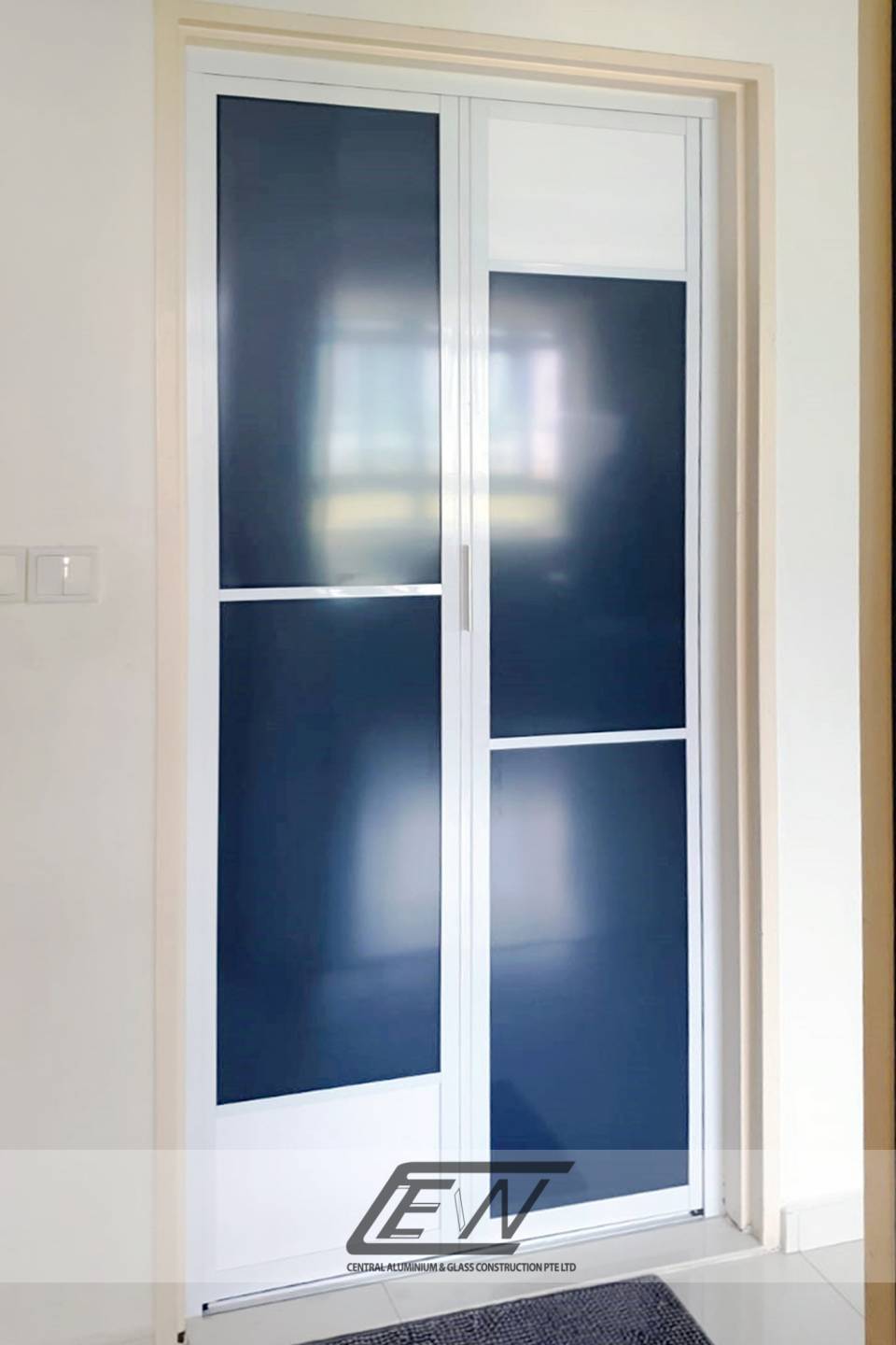 Aluminium Frame PVC Bi-Fold (Top & Bottom Track)