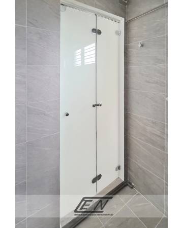 Frameless Tempered Glass Bi-Fold Door
