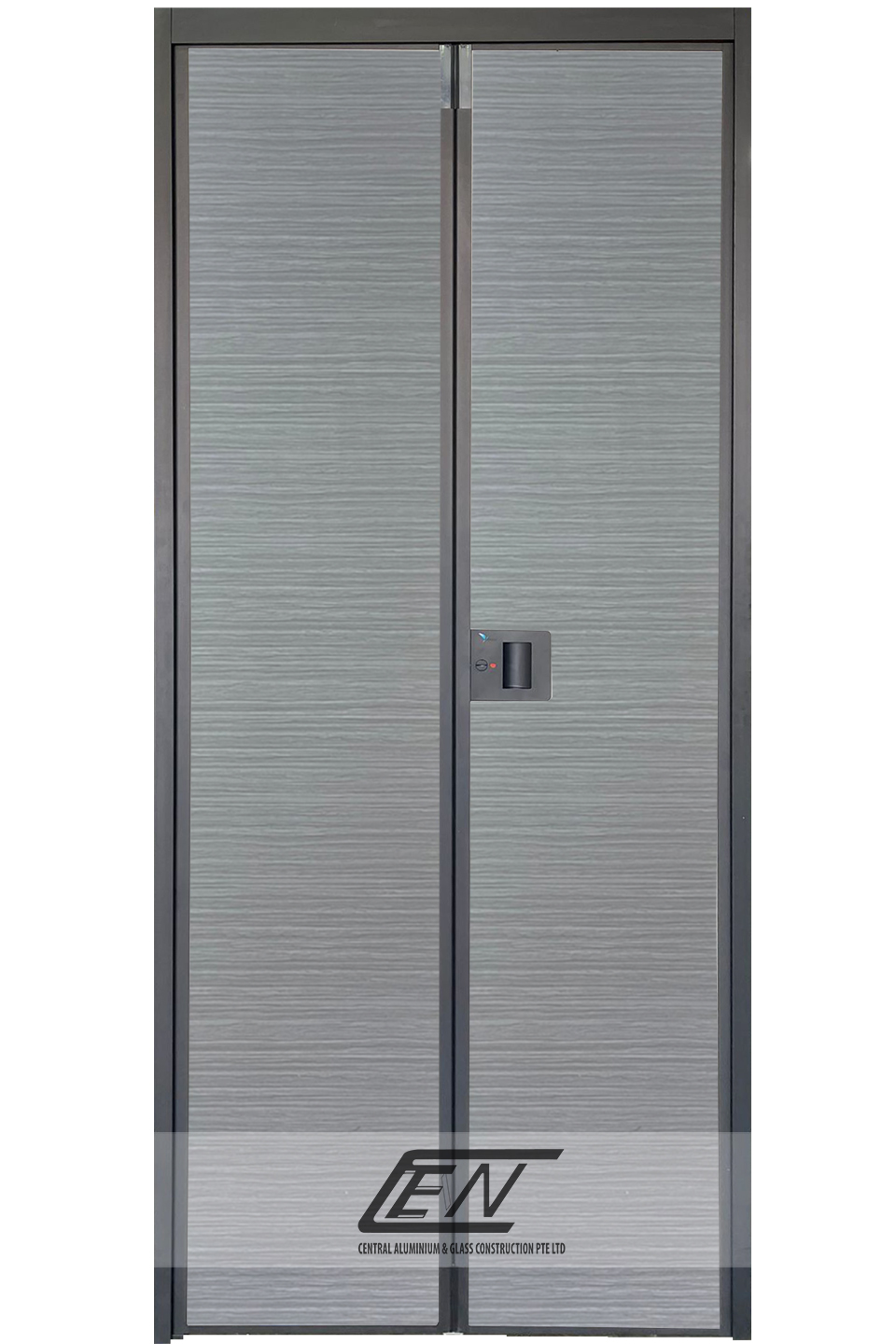 Aluminium Frame (Black) V-Fold Door - B50013
