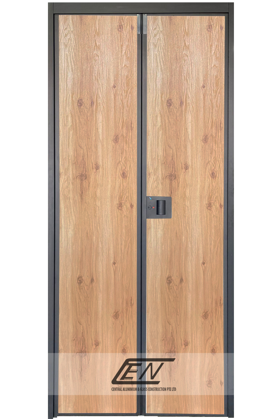 Aluminium Frame (Black) V-Fold Door - B508