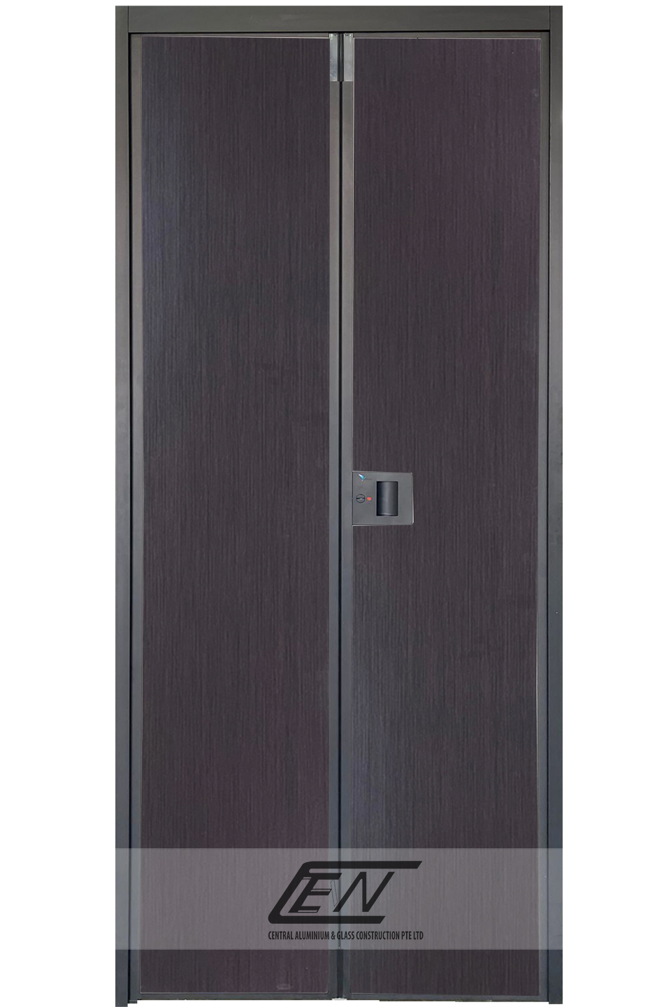 Aluminium Frame (Black) V-Fold Door - B708