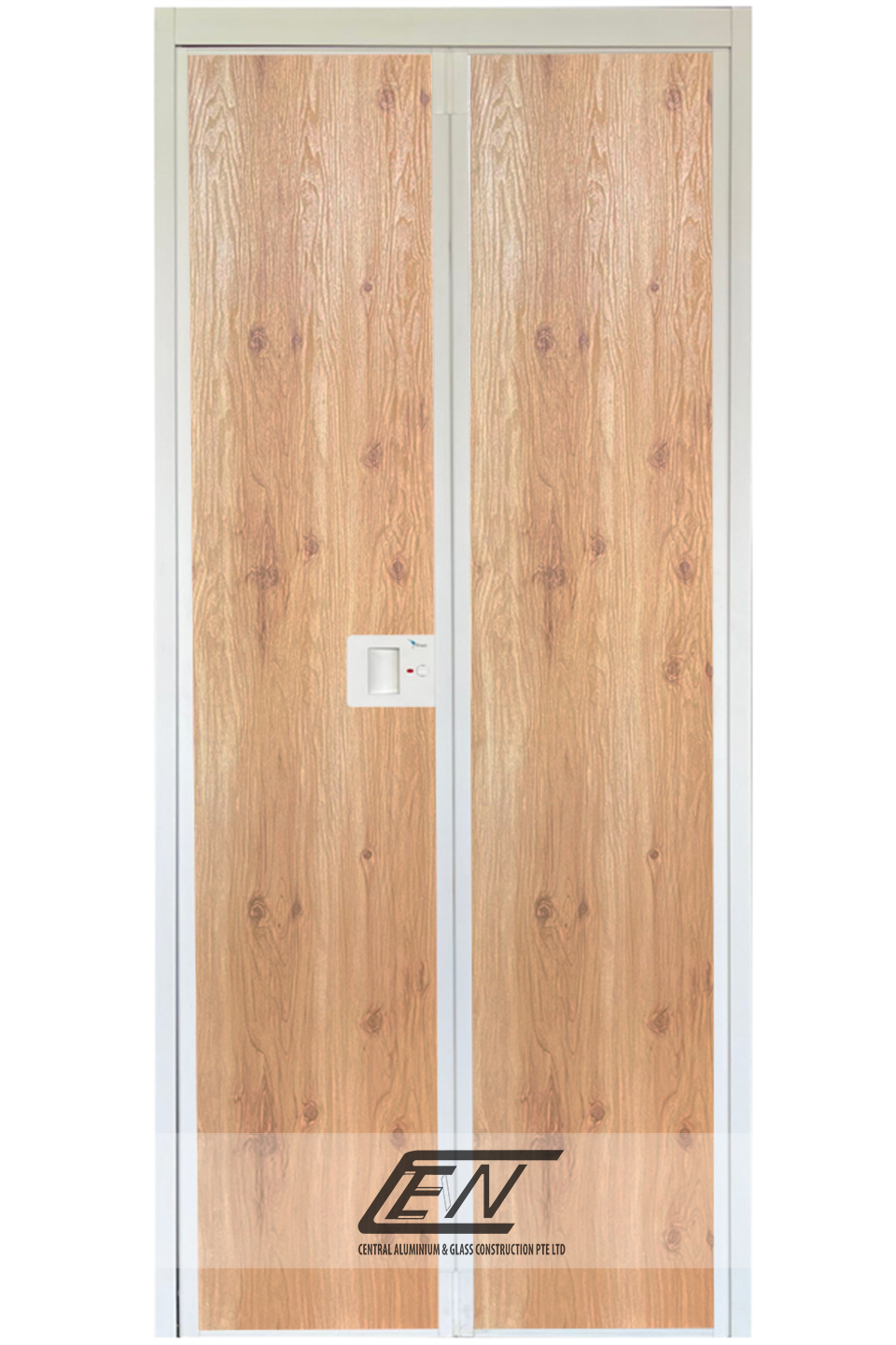 Aluminium Frame (White) V-Fold Door - W508