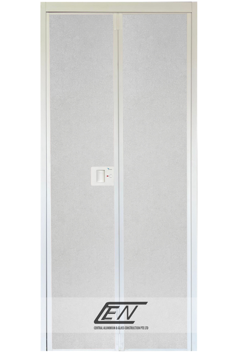 Aluminium Frame (White) V-Fold Door - W618