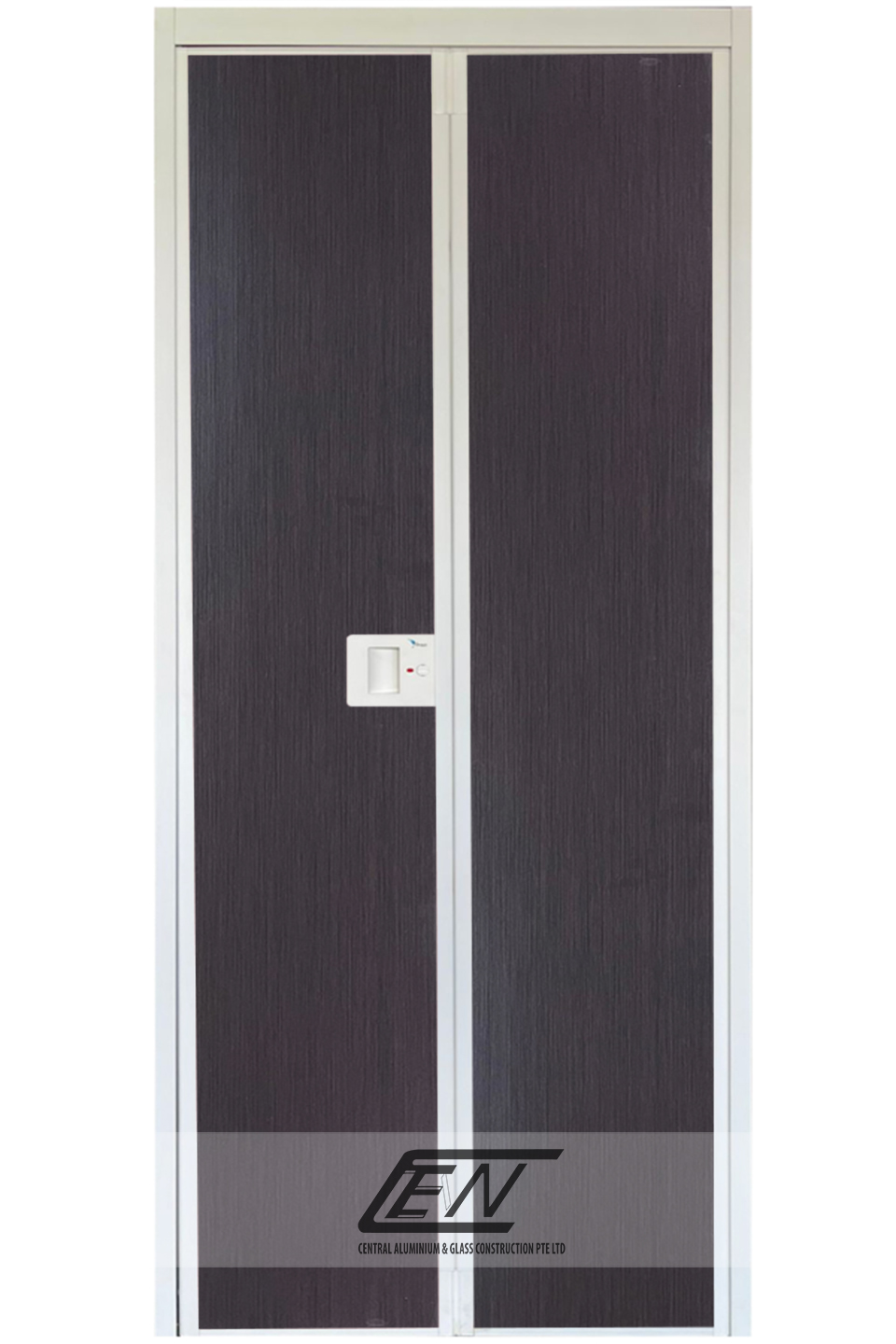 Aluminium Frame (White) V-Fold Door - W708